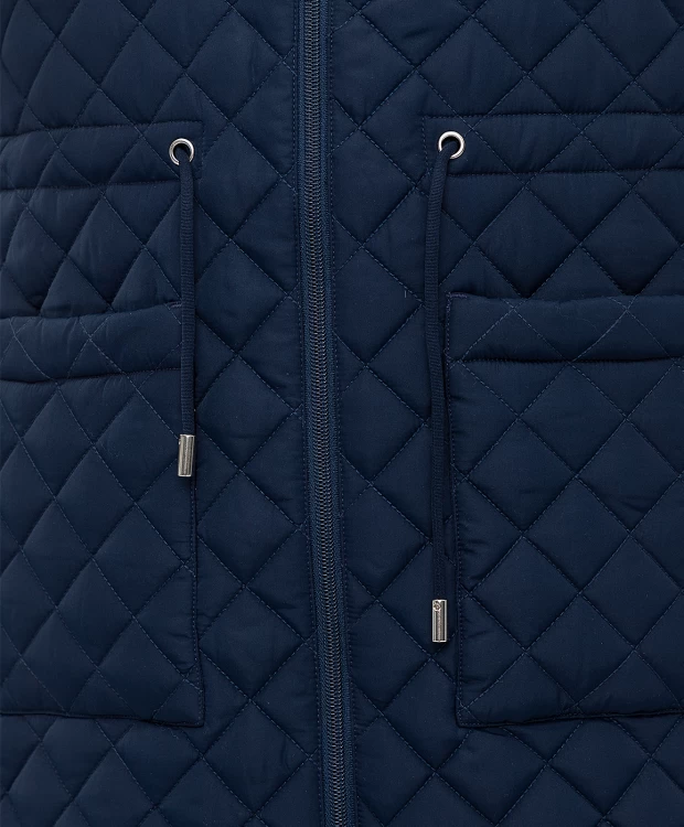 фото Пальто синее с капюшоном button blue (170)