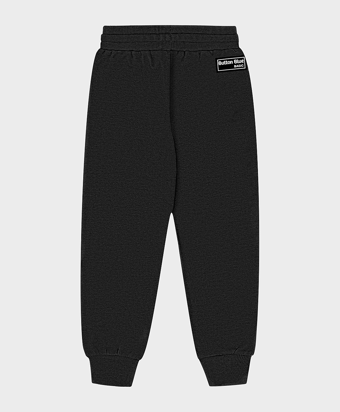 фото Брюки-джоггеры трикотажные черные button blue