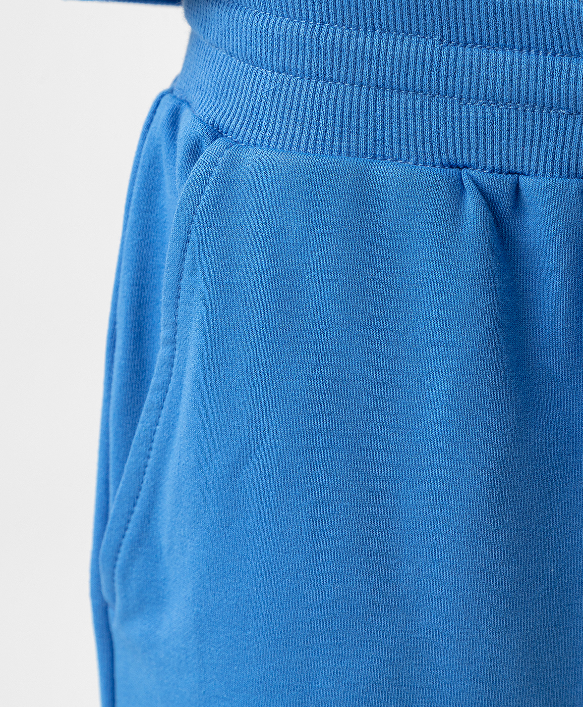 фото Брюки-джоггеры трикотажные синие button blue