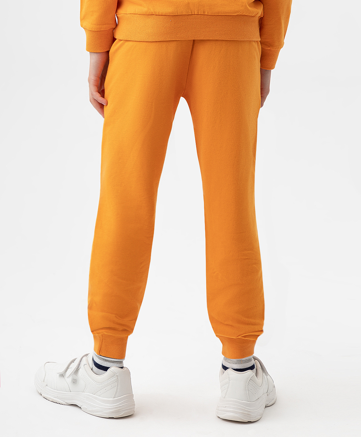 фото Брюки-джоггеры трикотажные оранжевые button blue