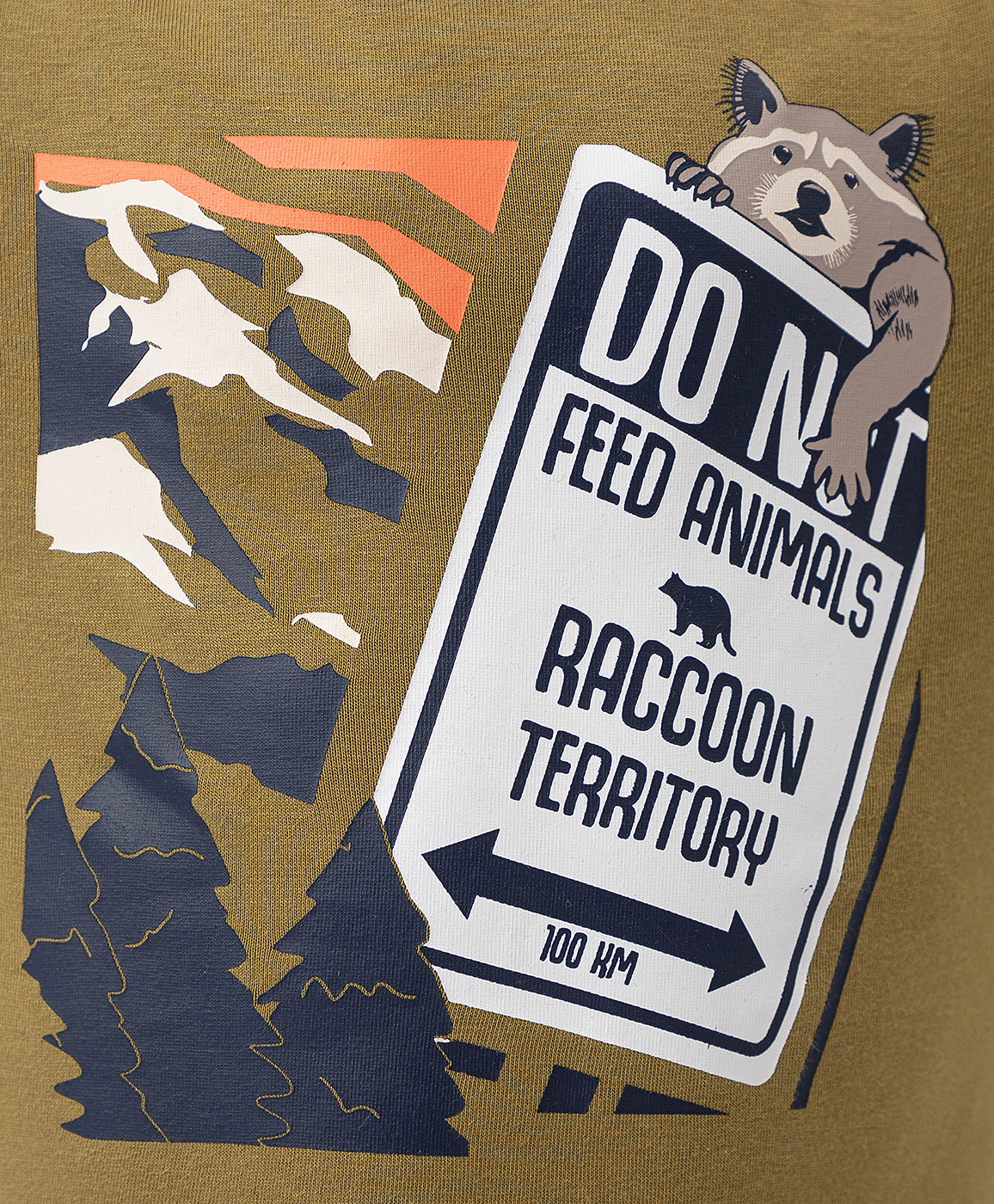 фото Футболка с длинным рукавом и принтом цвета хаки button blue