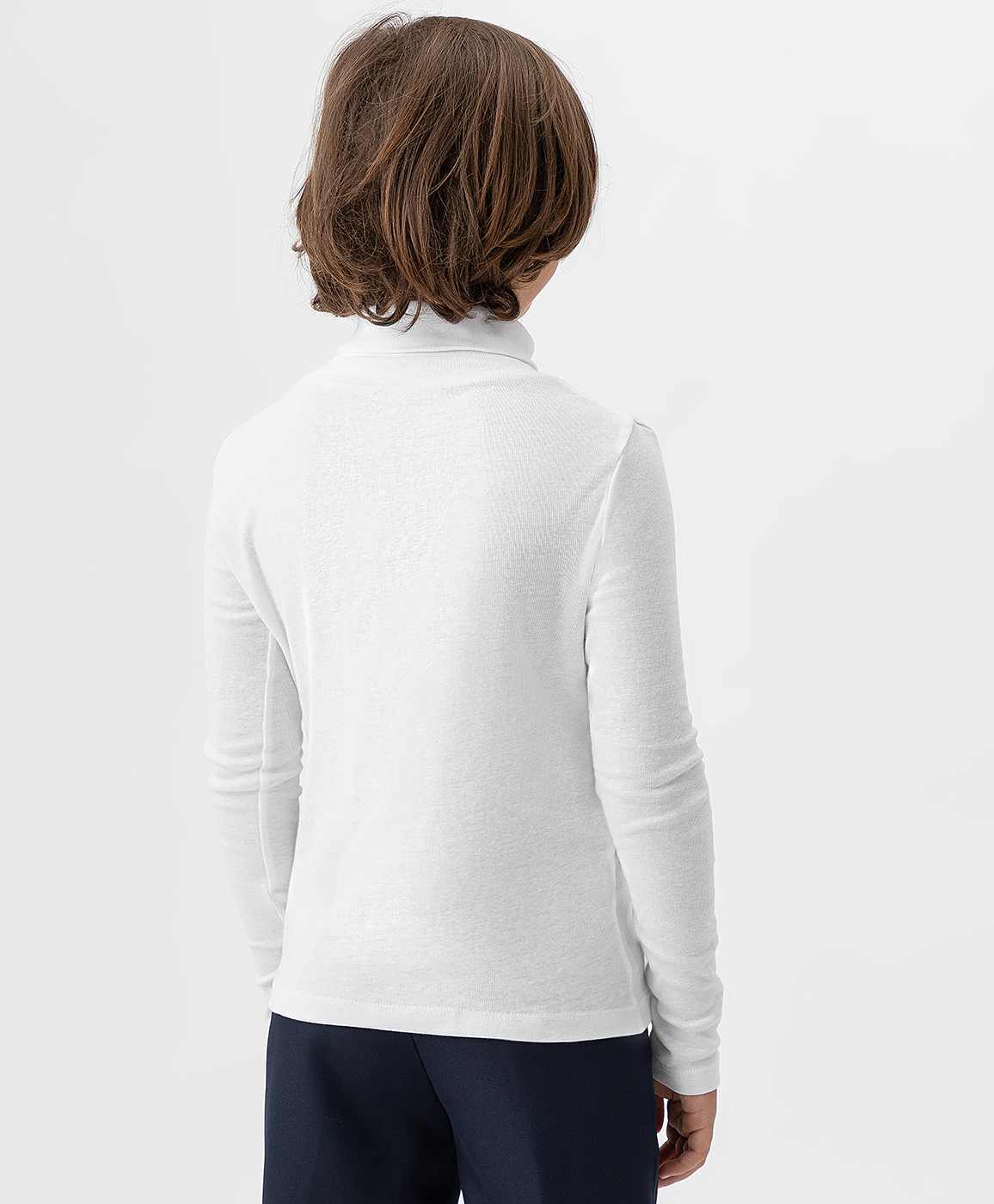 фото Водолазка базовая белая button blue