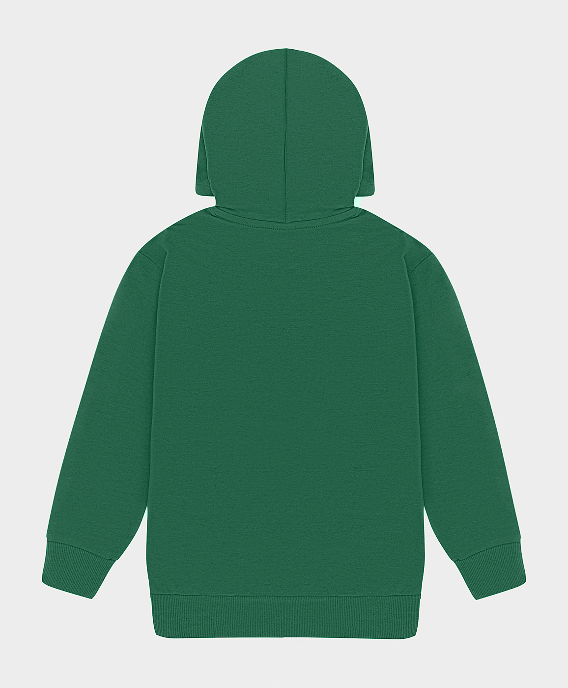 фото Худи с манжетами зеленое button blue