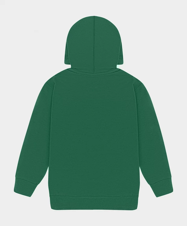 фото Худи с манжетами зеленое button blue (122)