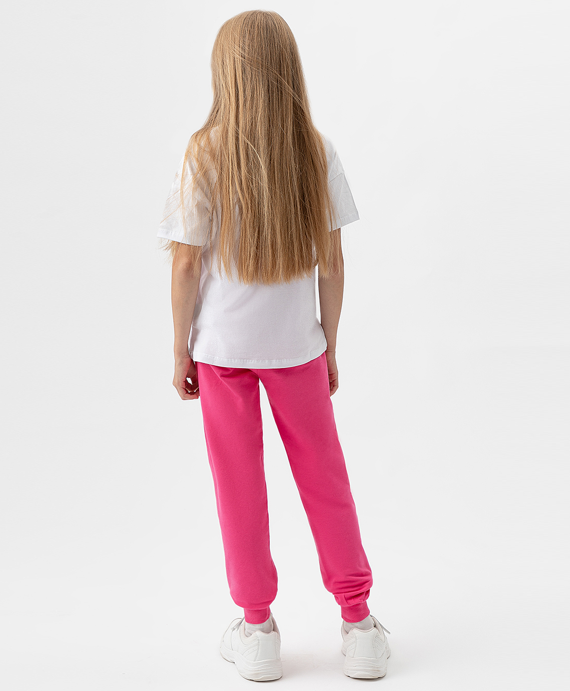 фото Брюки-джоггеры трикотажные розовые button blue