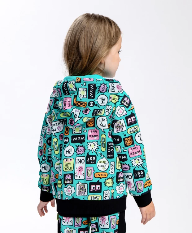 фото Толстовка на молнии мультицвет button blue (98)