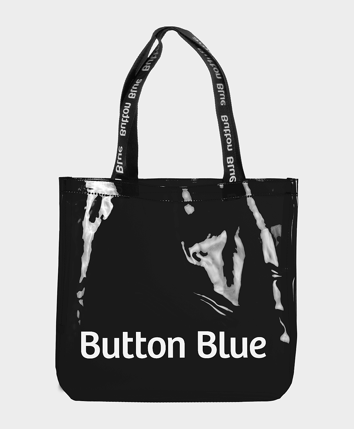 фото Сумка шоппер черная button blue
