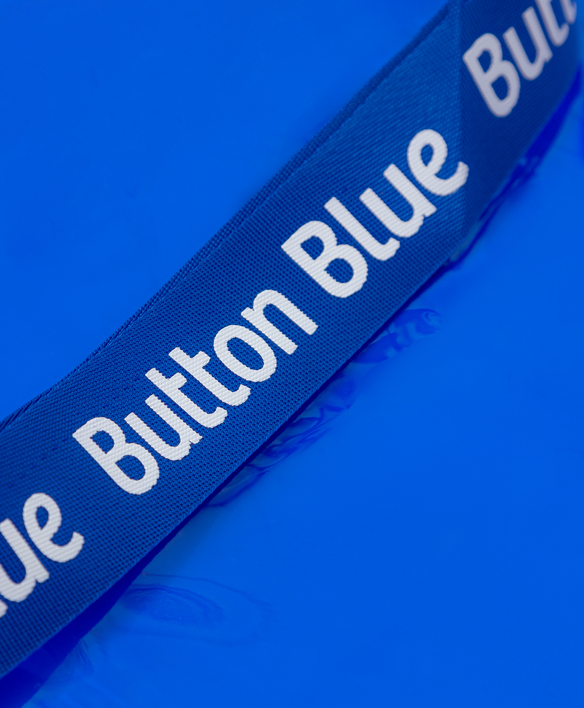 фото Сумка шоппер синяя button blue