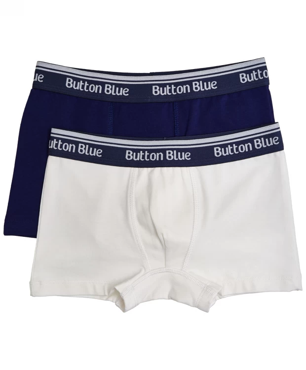 

Боксеры (комплект из 2 штук) Button Blue, Белый, Боксеры (комплект из 2 штук) Button Blue (104-110)