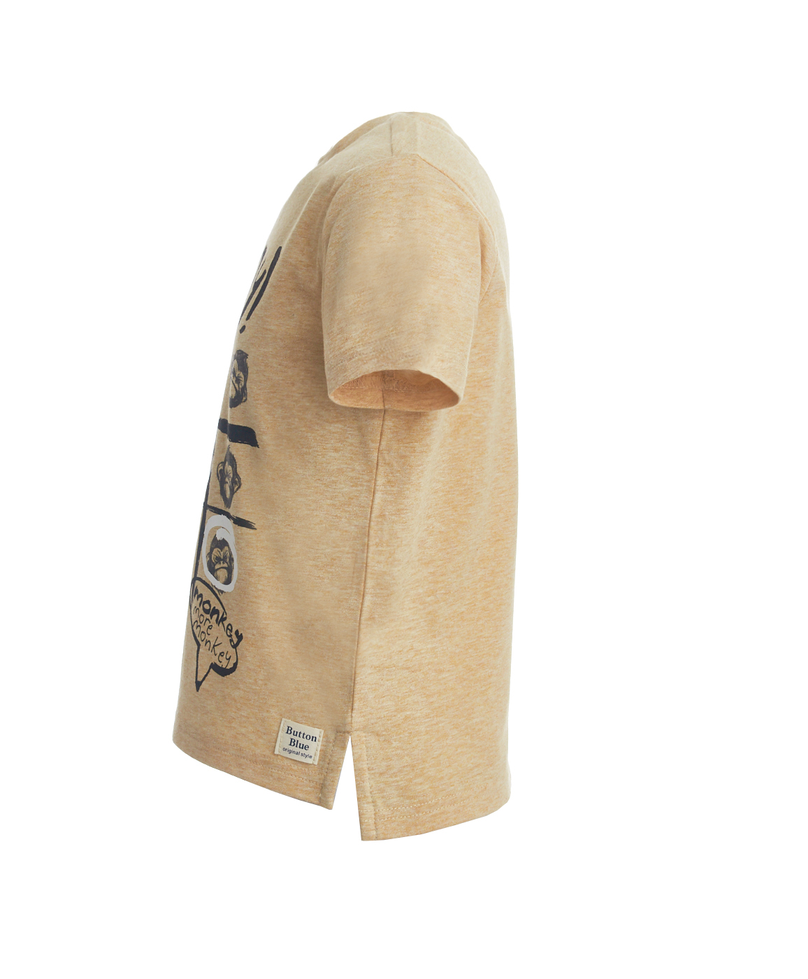 фото Охряная футболка с принтом button blue