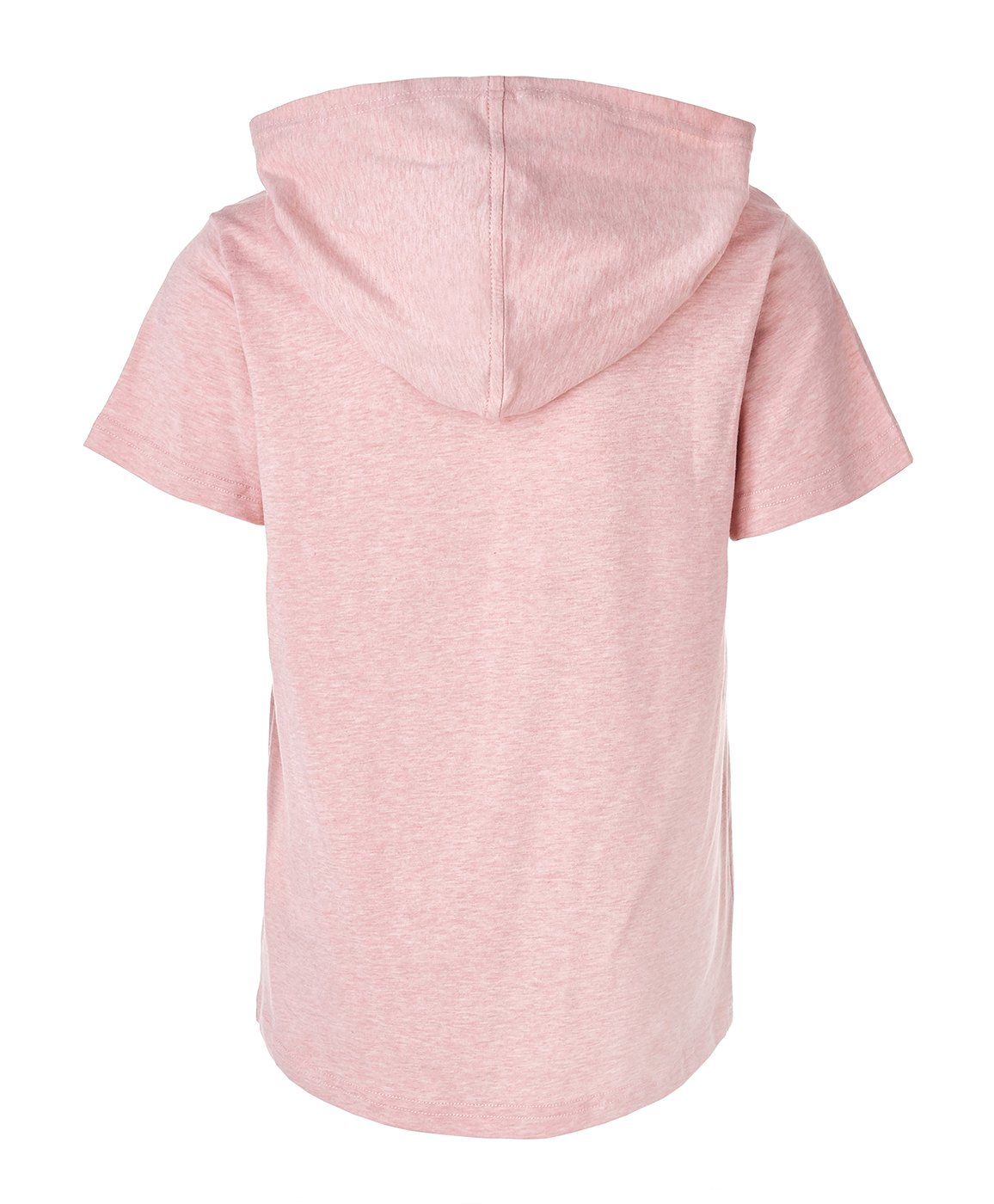 фото Розовая футболка с капюшоном button blue