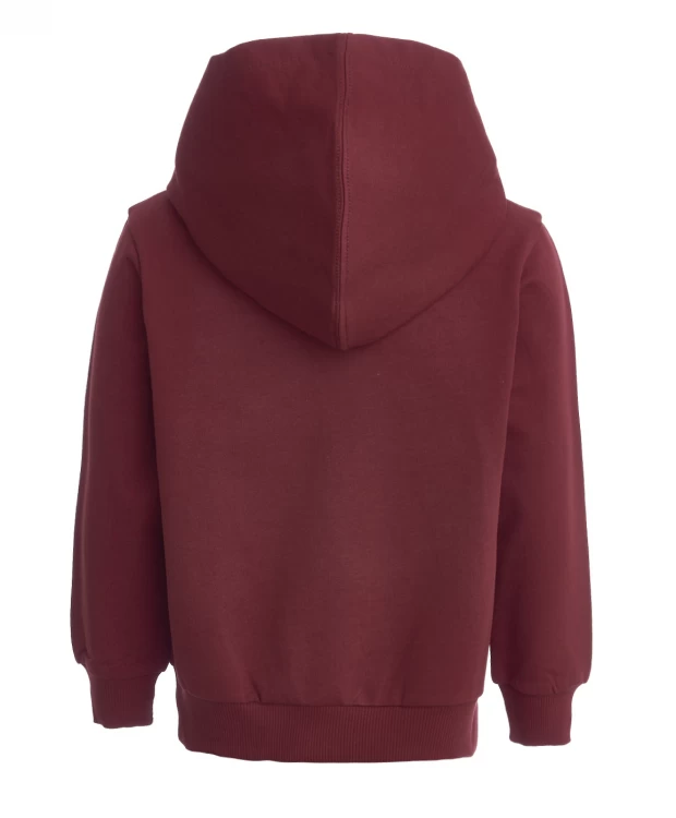 фото Красная толстовка из футера button blue (110)