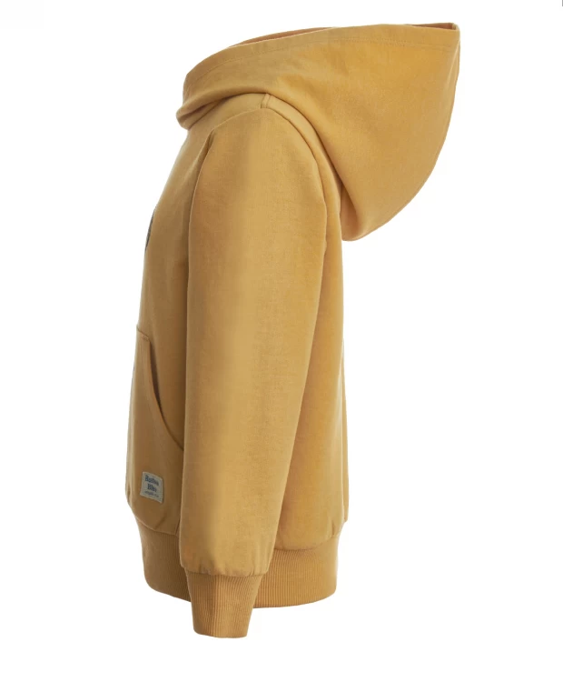 фото Охряная толстовка из футера button blue (122)