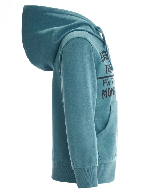 фото Бирюзовая толстовка из футера button blue (140)