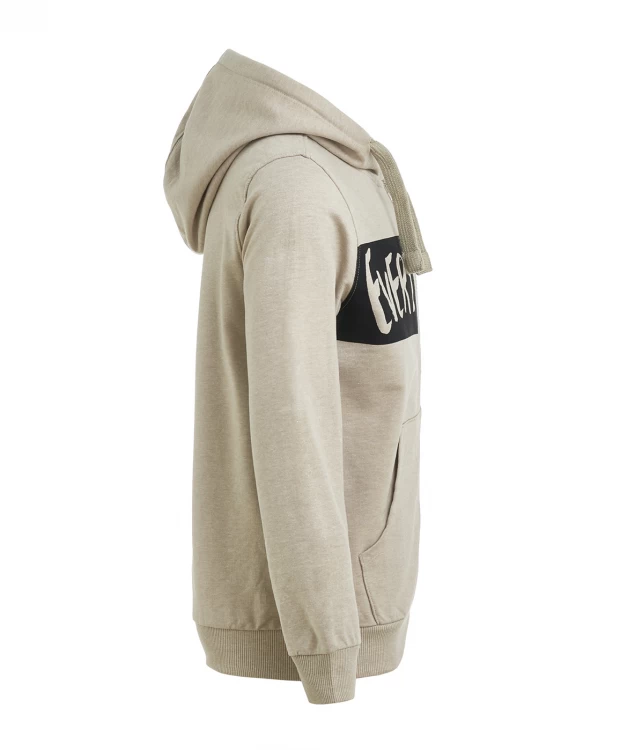 фото Бежевая толстовка из футера button blue (128)