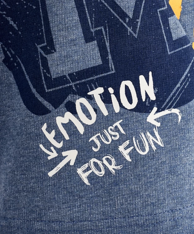 фото Синяя толстовка из футера button blue (128)