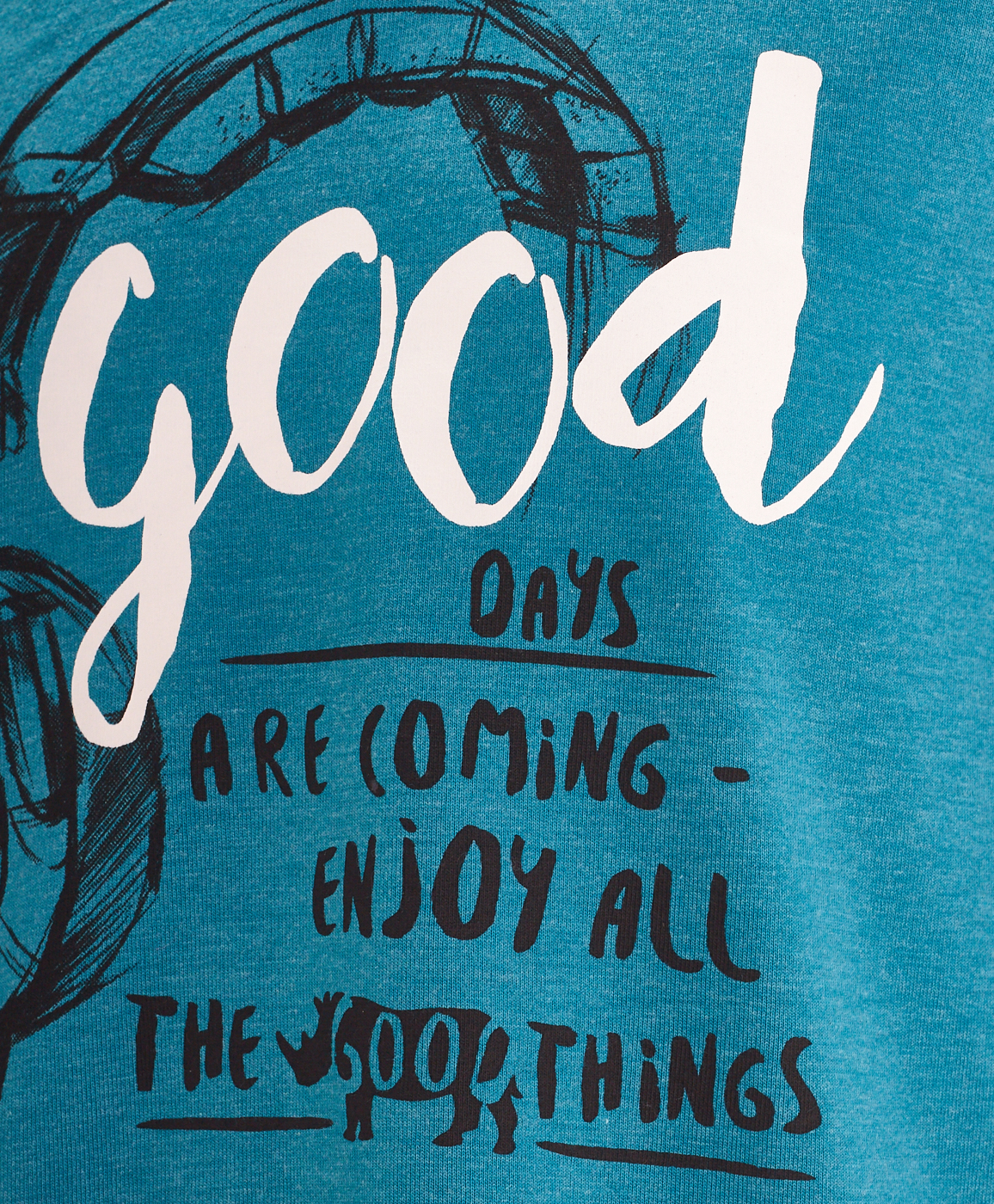 фото Бирюзовая толстовка button blue