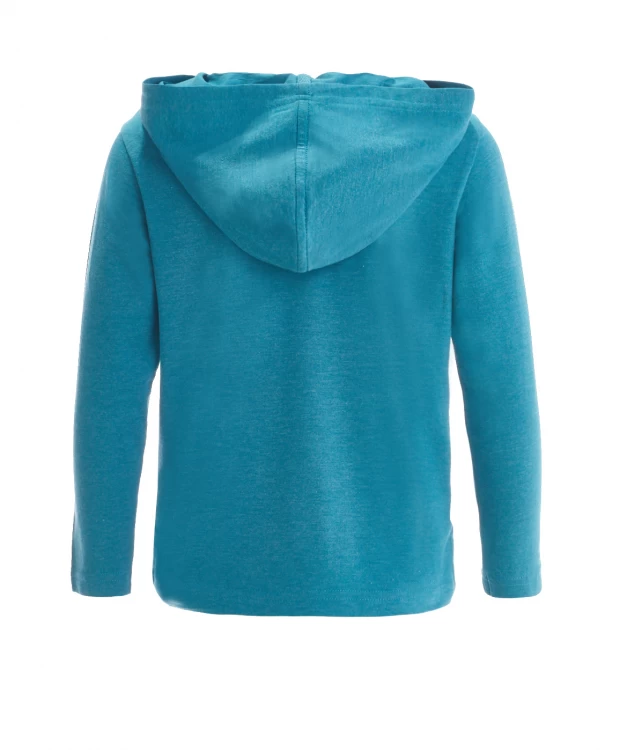 фото Бирюзовая толстовка button blue (110)