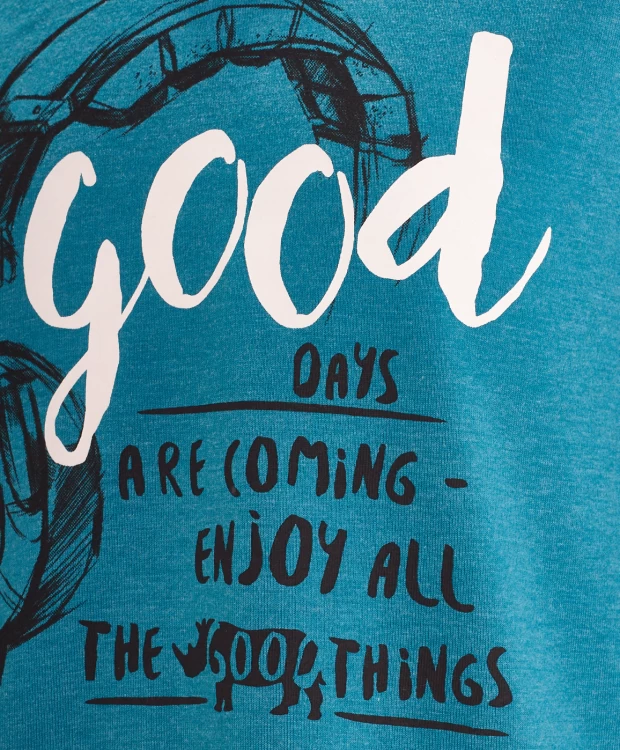 фото Бирюзовая толстовка button blue (110)