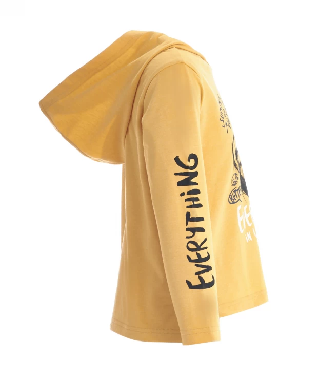 фото Охряная толстовка button blue (140)