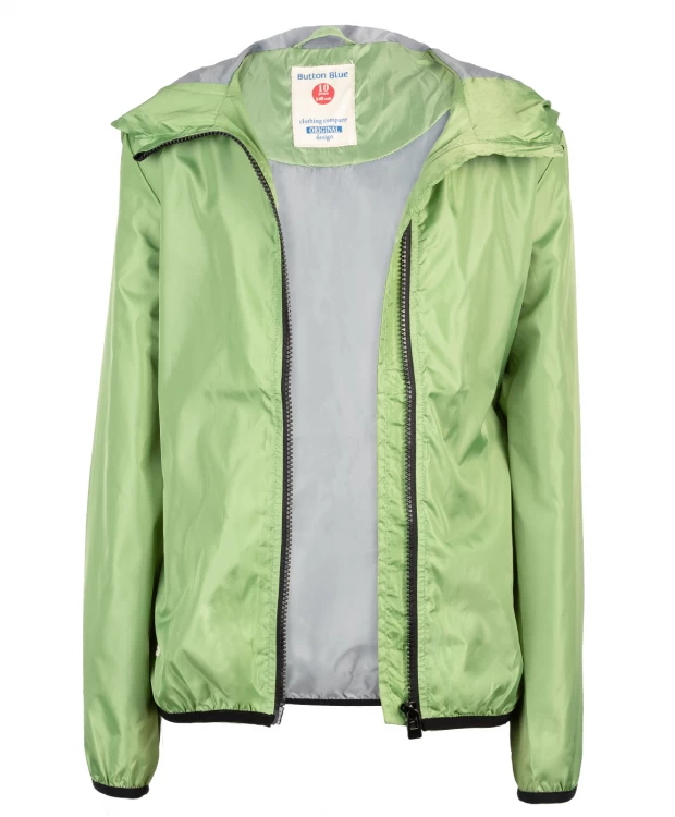 фото Зеленая ветровка button blue (116)
