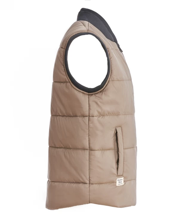 фото Бежевый жилет button blue (104)