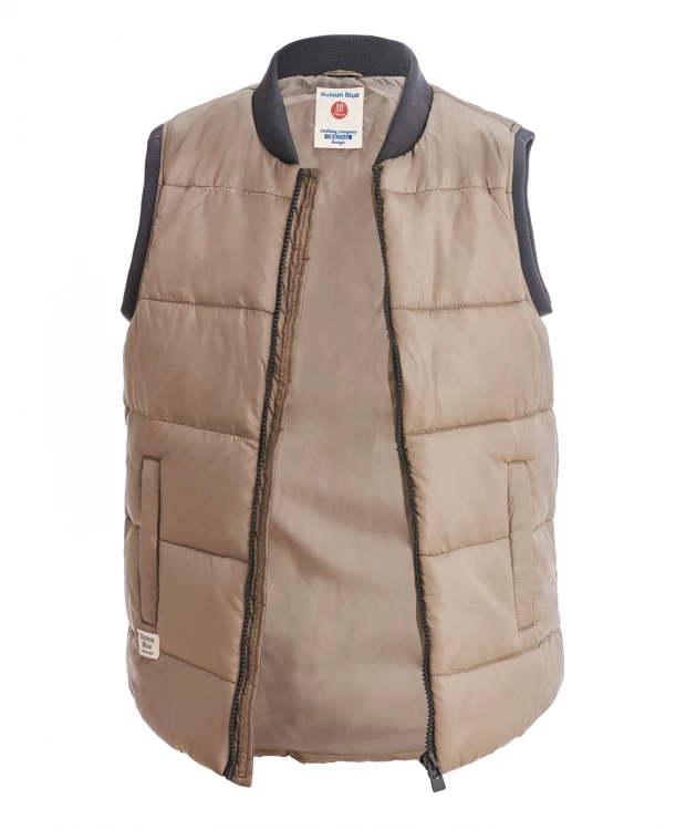 фото Бежевый жилет button blue (104)