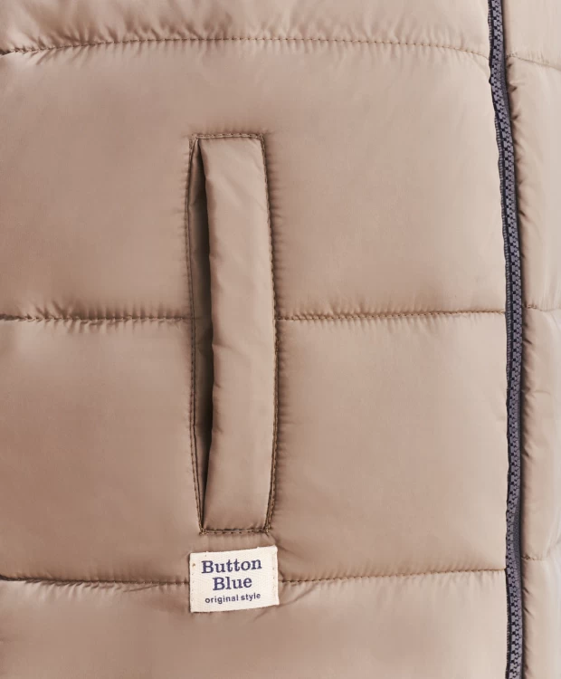 фото Бежевый жилет button blue (104)