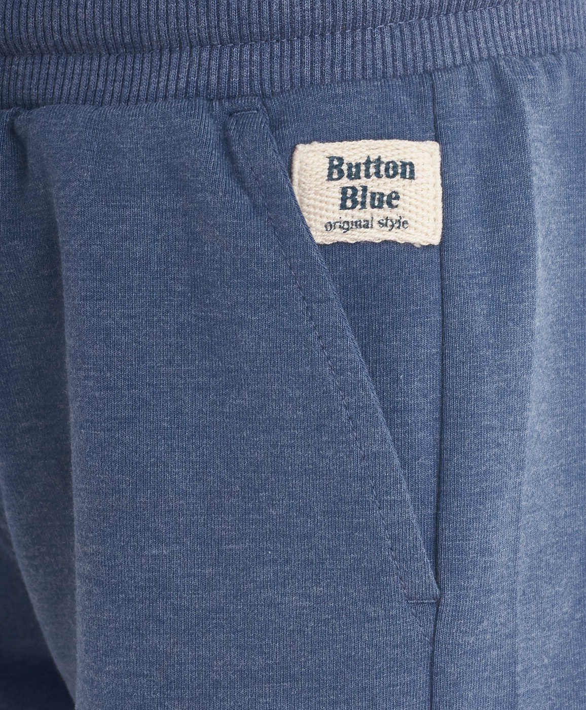 фото Синие трикотажные шорты button blue