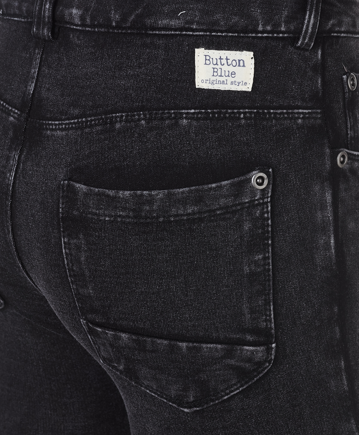 Черные брюки Button Blue 119BBBC5603D300, размер 104, цвет черный - фото 4