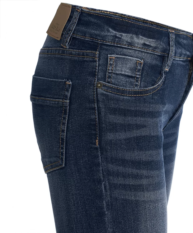 фото Классические синие джинсы button blue (158)