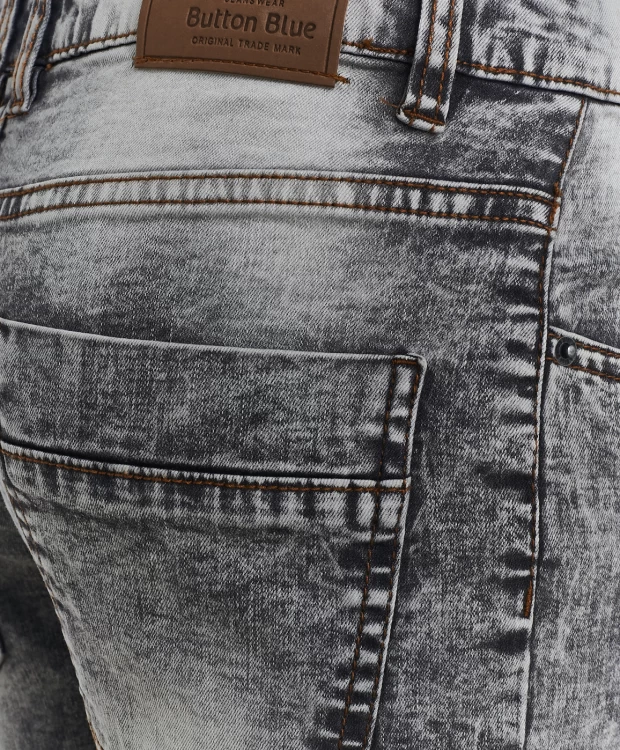 фото Черные джинсы button blue (104)