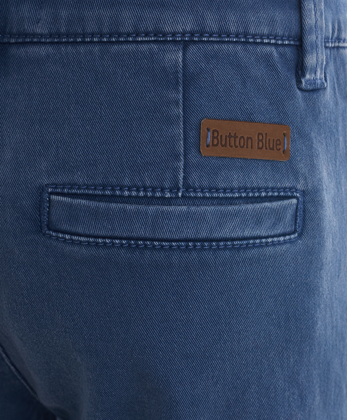 фото Синие брюки из твила button blue