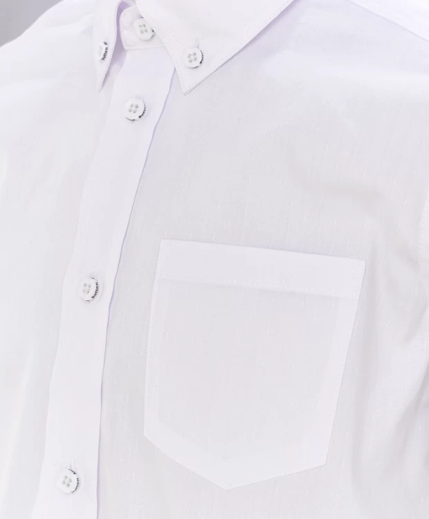 фото Белая хлопковая рубашка button blue (110)