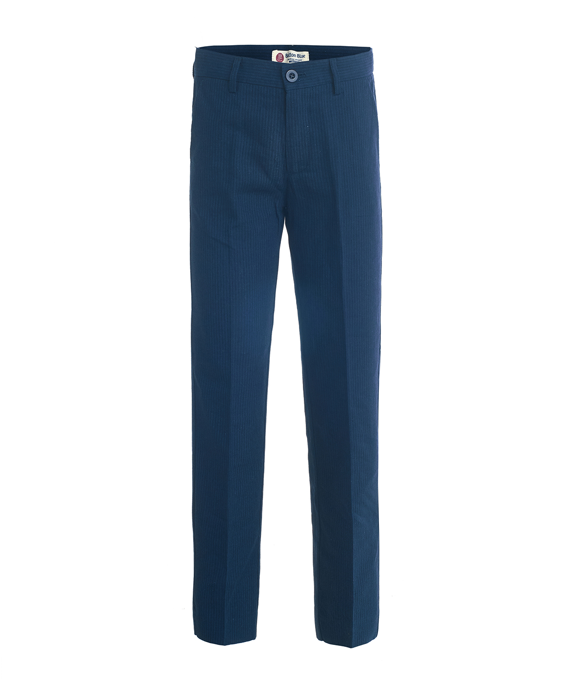 Синие брюки в полоску Button Blue 119BBBP63021005, размер 146, цвет синий - фото 1