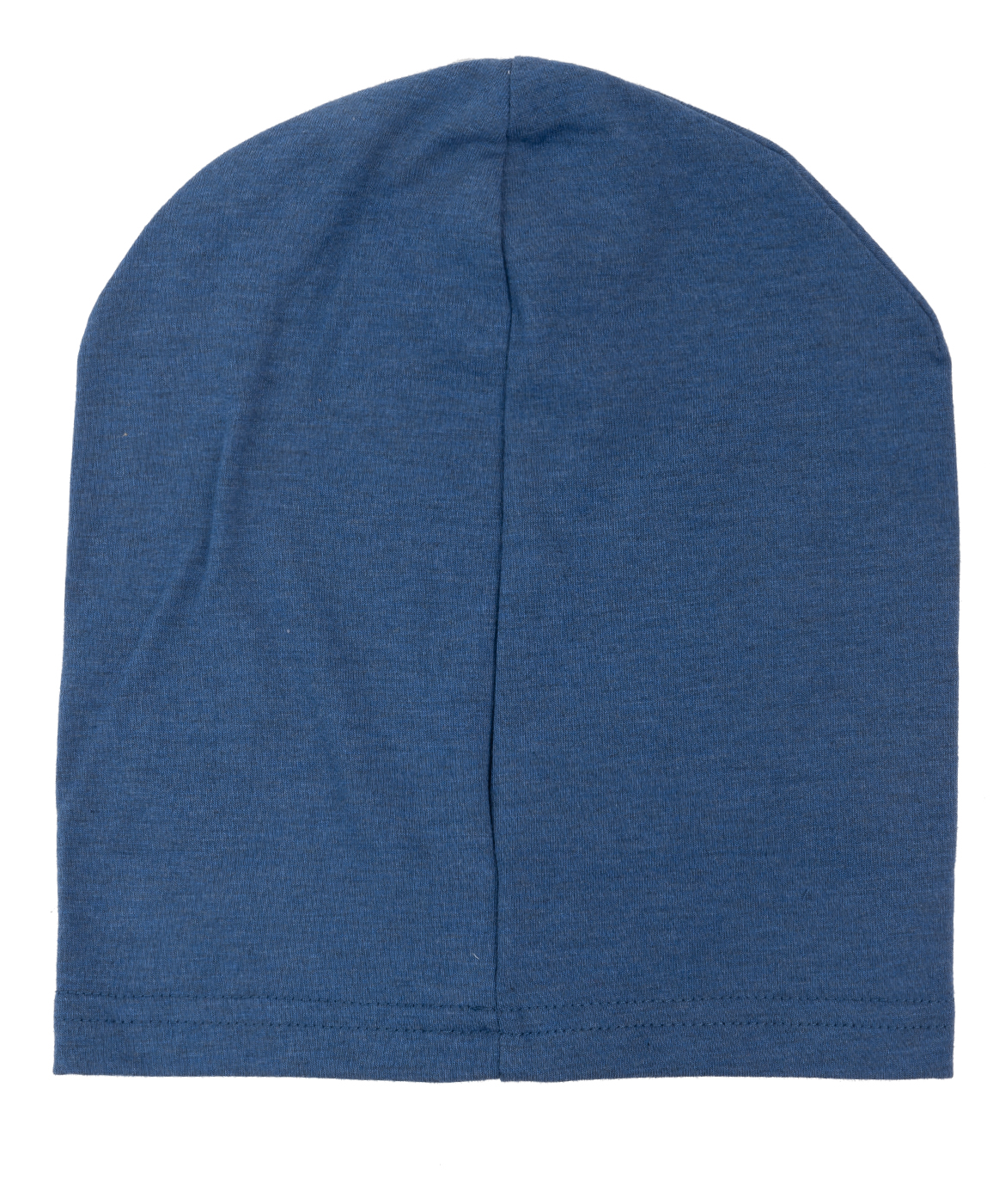 фото Синяя трикотажная шапка button blue