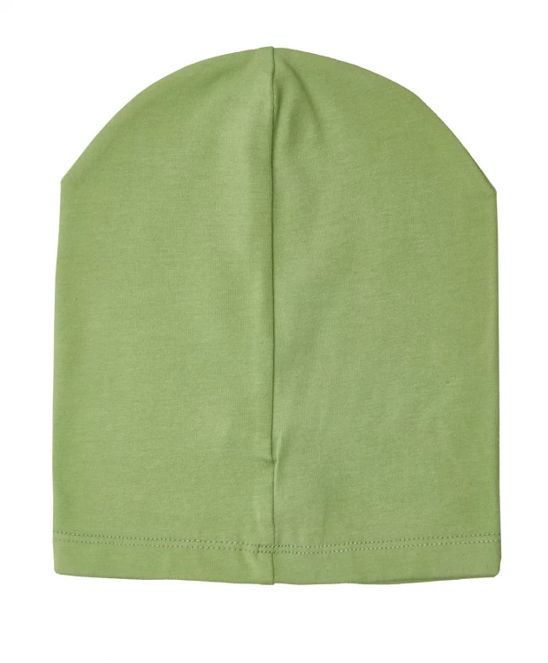 фото Зеленая трикотажная шапка button blue (50)
