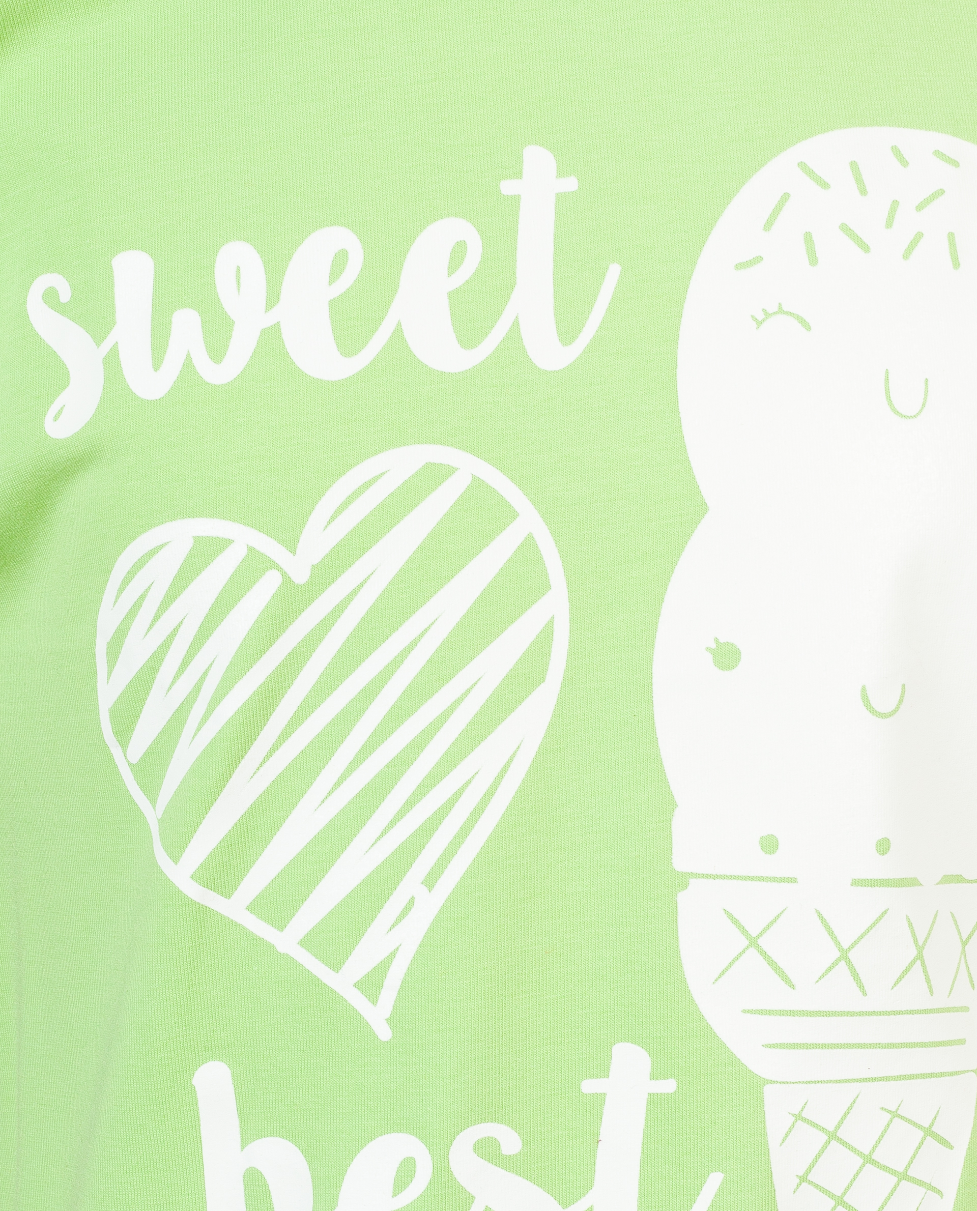 фото Салатовая футболка с принтом button blue