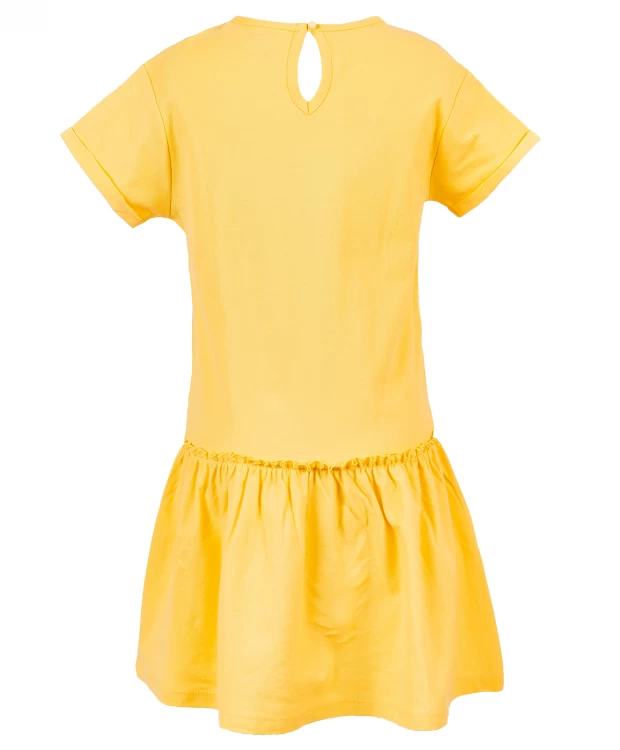 Желтое платье с принтом Button Blue (152), размер 152, цвет желтый Желтое платье с принтом Button Blue (152) - фото 3