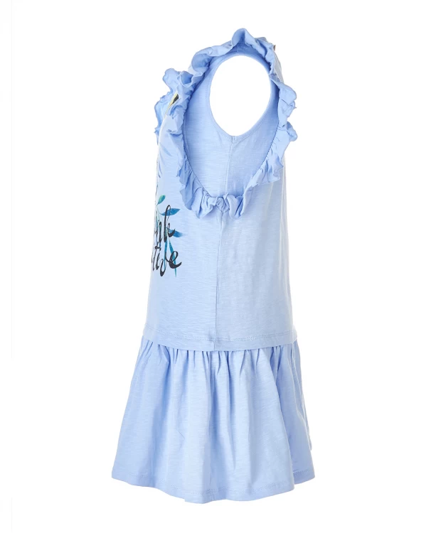 Голубое платье Button Blue (116), размер 116, цвет голубой Голубое платье Button Blue (116) - фото 2