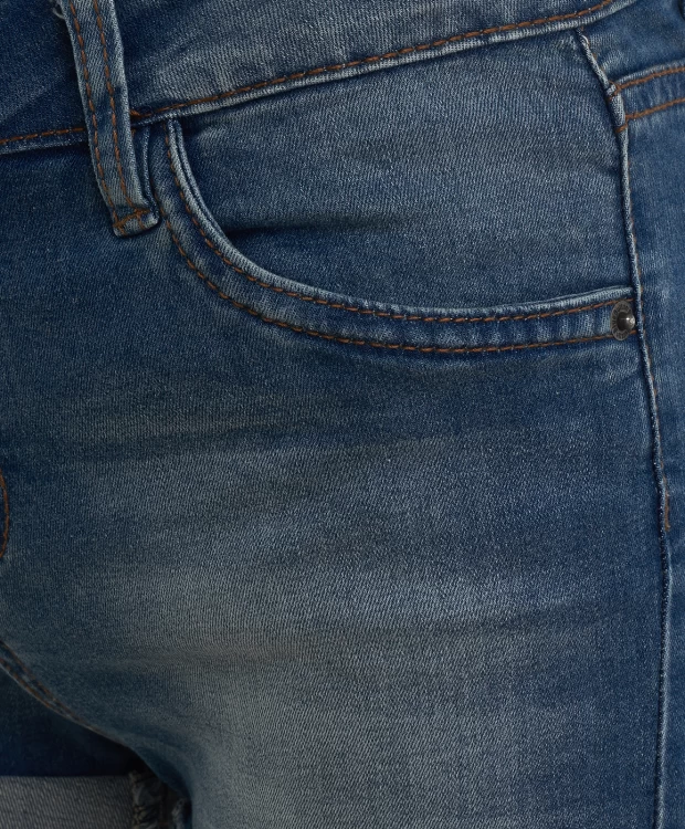 фото Голубые джинсовые шорты button blue (128)