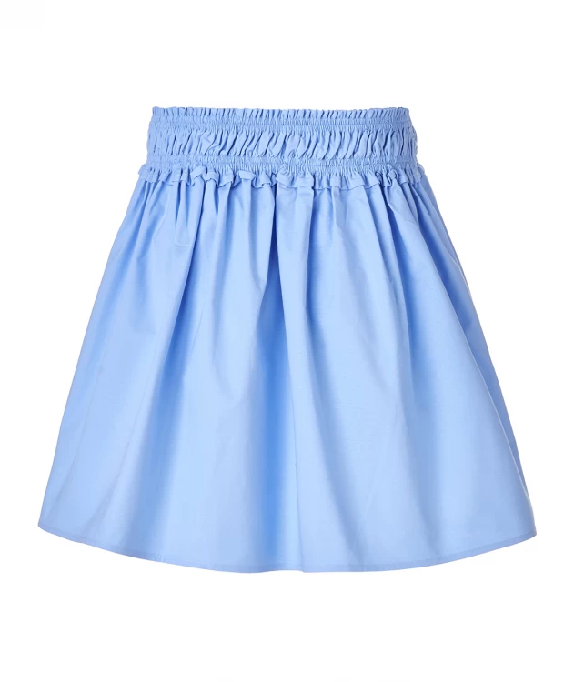 фото Голубая юбка с принтами button blue (134)