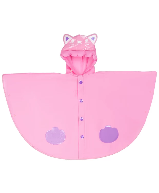 Комплект дождевик и резиновые сапоги Котик Button Blue (29), размер 29, цвет розовый Комплект дождевик и резиновые сапоги Котик Button Blue (29) - фото 17