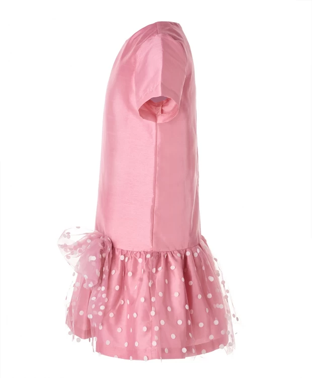 фото Розовое нарядное платье button blue (116)