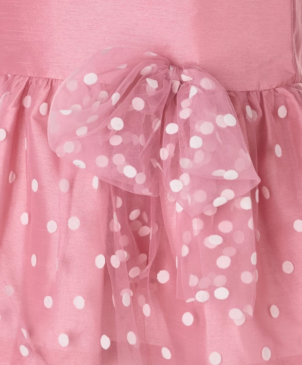 фото Розовое нарядное платье button blue (116)