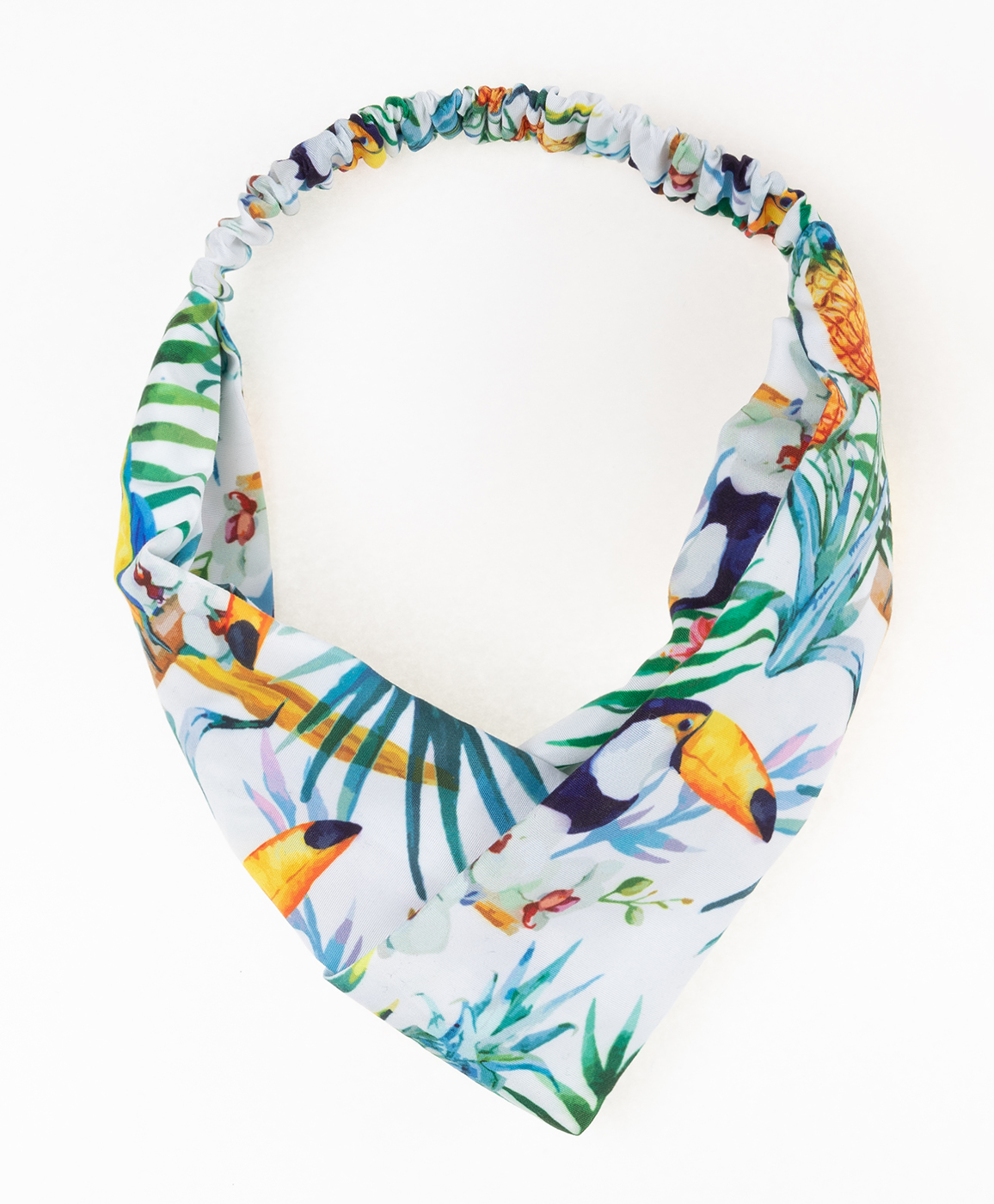 фото Повязка на голову button blue