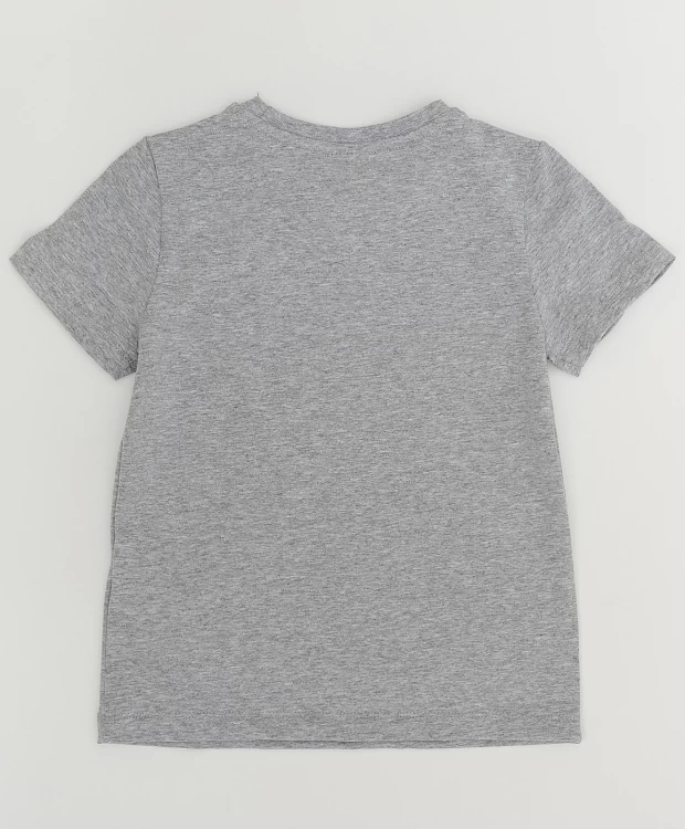 Серая футболка с принтом Button Blue (134), размер 134, цвет серый Серая футболка с принтом Button Blue (134) - фото 2