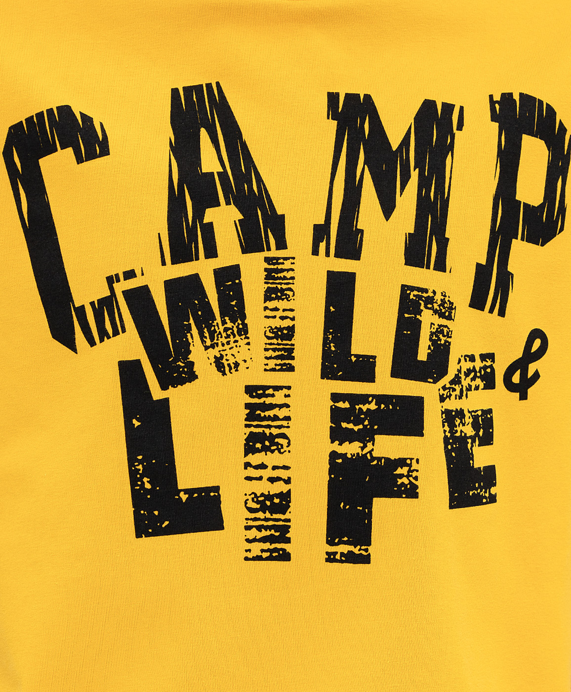 фото Желтая футболка с принтом button blue