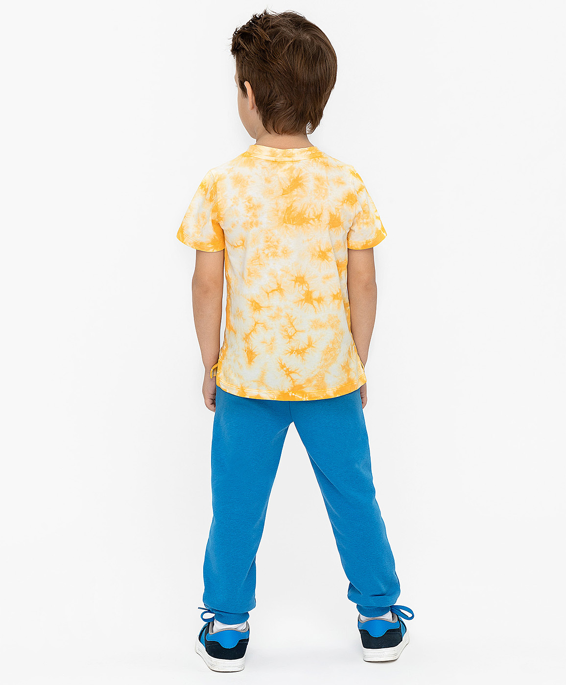 Желтая футболка с принтом Button Blue 120BBBC12042700, размер 98, цвет желтый - фото 3