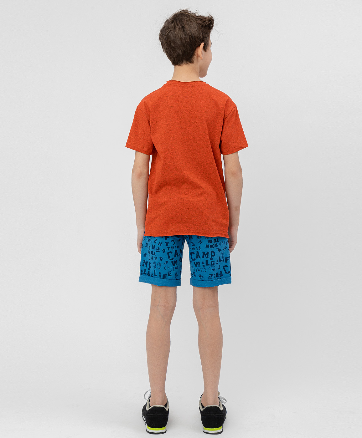 Оранжевая футболка с принтом Button Blue 120BBBC12076100, размер 116, цвет оранжевый - фото 4